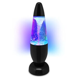 Tornado glitterlamp met kleurrijke RGB LED-verlichting en ronddraaiend water