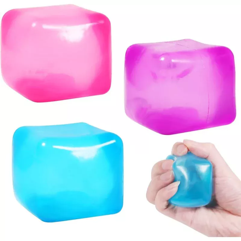 Squishy Cube sensorische fidget kubus voor stressvermindering, focus en ontspanning, geschikt voor kinderen en volwassenen