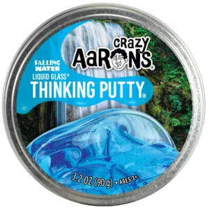 Ontdek Crazy Aaron's Falling Water Thinking Putty®, een kristalheldere putty die glinstert als stromend water.