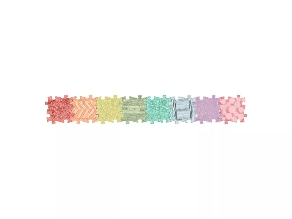 MUFFIK puzzelmatten in zachte pastelkleuren – stijlvolle orthopedische speelmatten die de ontwikkeling van kindervoeten stimuleren. Combineer design, comfort en gezondheid in één speelse vloeroplossing.