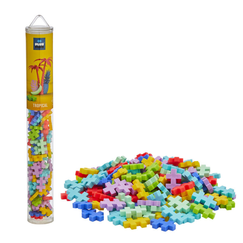 Plus-Plus Tropical bevat 100 kleurrijke bouwstenen voor eindeloze 2D- en 3D-creaties. Stimuleert creativiteit, fijne motoriek en probleemoplossend voor kinderen vanaf 5 jaar.