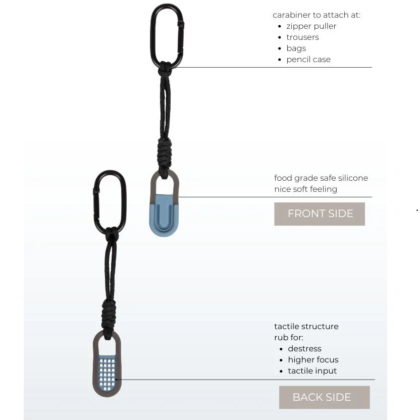Blusss ZenKey sleutelhanger met karabiner