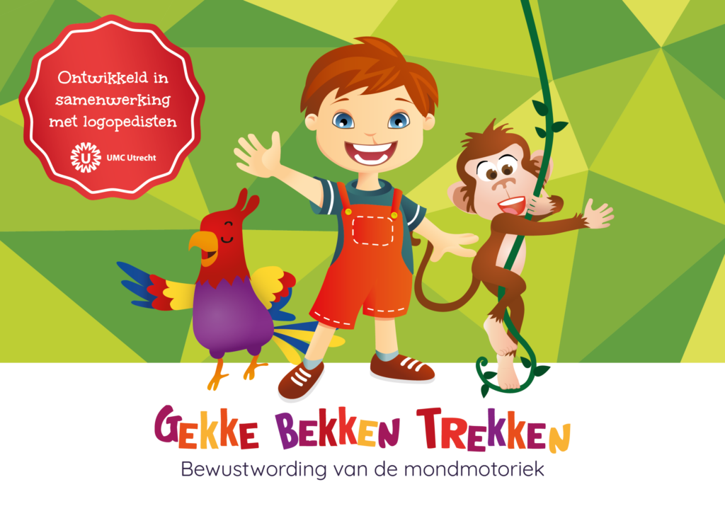 mondmotoriek stimuleren, lees onze post en check het boek gekke bekken trekken