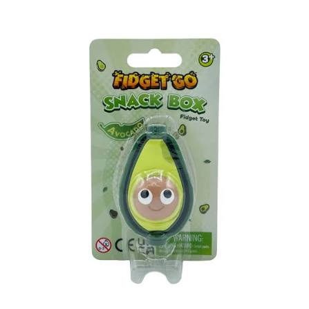 Fidget Go Avocado is een compacte fidget toy voor jong en oud om middels friemelen en draaien spanning te verminderen en focus te versterken.