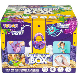 tuban multisensorische box is een geweldig cadeau-idee dat zowel boeiend als inspirerend is! Stimuleer creativiteit en vermaak bij je kind en prikkel de zintuigen